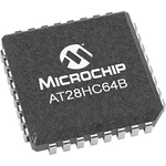 Microchip AT28HC64B-12JU, 64kbit Parallel EEPROM Memory, 120ns 32-Pin PLCC Parallel