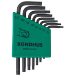 Bondhus 8 Piece L Shape Torx Key T10, T15, T20, T25, T6, T7, T8, T9