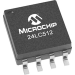 Microchip 24LC512-E/SM, 512kbit EEPROM Memory Chip, 900ns 8-Pin SOIJ-8 Serial-2 Wire, Serial-I2C