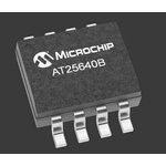Microchip AT25640B-SSHL-T, 64kbit EEPROM Memory Chip, 80ns 8-Pin SOIC-8 Serial-SPI