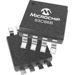 Microchip 93C66BT-E/SN, 4kbit Serial EEPROM Memory, 200ns 8-Pin SOIC Serial