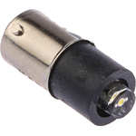 LED Reflector Bulb, BA9s, White, Single Chip, 4.8mm dia., 110V ac