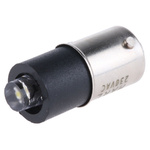 LED Reflector Bulb, BA9s, White, Single Chip, 4.8mm dia., 230V ac