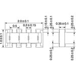 KOA CNK Series 6.8kΩ ±5% Isolated SMT Resistor Array, 4 Resistors 0804 (2010M) package Convex SMT