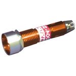Orange Neon Indicator Lamp, Solder Tabs, 200 → 250 V ac