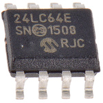 Microchip 24LC64-E/SN, 64kB EEPROM Memory, 900ns 8-Pin SOIC Serial-2 Wire, Serial-I2C