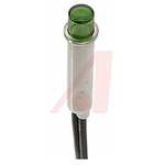 Green Neon Indicator Lamp, Wire Terminal, 105 → 125 V ac