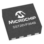 Microchip 64Mbit SPI Flash Memory 8-Pin WDFN, SST26VF064B-104I/MN