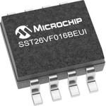 Microchip NOR 64kB SPI Flash Memory 8-Pin SOIC, SST26VF016BEUI-104I/SN