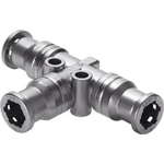 Festo CRQST-10 Tee Connector, Push In 10mm x Push In 10mm Food Grade Chemical Resistant