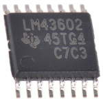 Texas Instruments, LM43602PWPT Switching Regulator, 1-Channel 2A Adjustable 16-Pin, HTSSOP