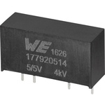 Wurth Elektronik 177920514, 1-Channel, Isolated, Un-Regulated DC-DC Converter, 0mA 7-Pin, SIP