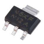 Texas Instruments LM1117MP-1.8/NOPB, 1 Low Dropout Voltage, Voltage Regulator 800mA, 1.8 V 3+Tab-Pin, SOT-223
