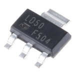 STMicroelectronics LD1117S50CTR, 1 Low Dropout Voltage, Voltage Regulator 1.3A, 5 V 3+Tab-Pin, SOT-223