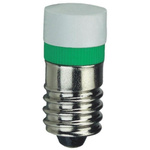 LED Reflector Bulb, E10, Green, Single Chip, 9.7mm dia.