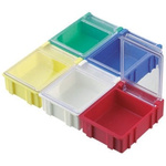 Licefa White ABS Compartment Box, 21mm x 56mm x 42mm