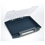 Raaco Grey PC, PP Compartment Box, 55mm x 421mm x 361mm