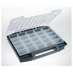 Raaco 25 Cell Blue PC, PP Compartment Box, 55mm x 421mm x 361mm