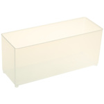 Raaco Transparent PP Compartment Box, 69mm x 55mm x 157mm