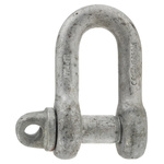 RS PRO D-Shackle, Zinc Plated Steel, 1t
