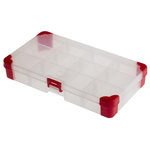 RS PRO 12 Cell Polypropylene, Adjustable Compartment Box, 30mm x 200mm x 110mm