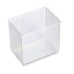Raaco Transparent Polypropylene Insert, 69mm x 79mm x 55mm