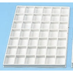 Licefa 25 Cell White PS Compartment Box, 17mm x 44mm x 62mm