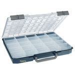 Raaco 25 Cell Blue PC, PP Compartment Box, 55mm x 425mm x 330mm