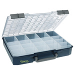 Raaco 20 Cell Black PC, PP Compartment Box, 80mm x 415mm x 330mm