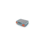 RS PRO 30 Cell Black, Orange Plastic Storage Box, 75mm x 310mm x 260mm