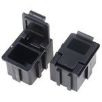 Licefa Black PS Compartment Box, 21mm x 29mm x 22mm