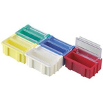 Licefa Yellow ABS Compartment Box, 21mm x 42mm x 29mm