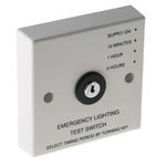 Emergency Light Test Switch, 240 V ac, 1 h, 10 min, 3 h Test Intervals