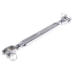 RS PRO Jaw to Jaw Stainless Steel Rigging Screw, M12 Thread