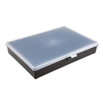 Raaco 14 Cell Black PP Compartment Box, 55mm x 332mm x 254mm
