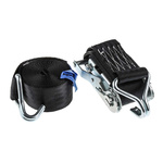 RS PRO 5m Clawhook Ratchet Strap, 45mm Wide, 1200kg Breaking Strain