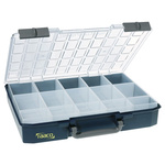 Raaco 15 Cell Blue Compartment Box, 79mm x 413mm x 330mm