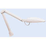 Luxo Compact Fluorescent Desk Lamp, 13 W, Reach:660mm, Adjustable Arm, Light Grey, Lamp Included
