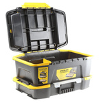 Stanley 2 Cell Black, Yellow PC, Adjustable Compartment Box, 24.7mm x 31mm x 50.7mm