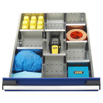 Bott Front-to-Back, Left-to-Right Divider Set for use with 100 mm Drawer, 525 W x 650 D Cubio Cabinet