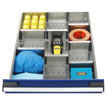 Bott Front-to-Back, Left-to-Right Divider Set for use with 100 mm Drawer, 525 W x 650 D Cubio Cabinet