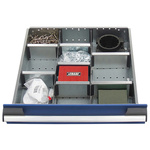 Bott Front-to-Back, Left-to-Right Divider Set for use with 100 mm Drawer, 525 W x 525 D Cubio Cabinet