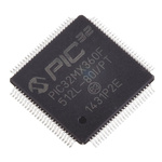 Microchip PIC32MX360F512L-80I/PT, 32bit PIC Microcontroller, PIC32MX, 80MHz, 12 kB, 512 kB Flash, 100-Pin TQFP