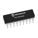 Microchip PIC16F628A-I/P, 8bit PIC Microcontroller, PIC16F, 20MHz, 3.5 kB Flash, 18-Pin PDIP