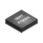 Bridgetek FT905Q-C-T, 32bit FT32 Microcontroller, FT90, 100MHz, 256 kB Flash, 76-Pin QFN