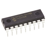 Microchip PIC16F84A-20/P, 8bit PIC Microcontroller, PIC16F, 20MHz, 1024 x 14 words, 64 x 14 words Flash, 18-Pin PDIP