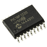 Microchip PIC18F1220-I/SO, 8bit PIC Microcontroller, PIC18F, 40MHz, 4 kB, 256 B Flash, 18-Pin SOIC