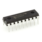 Microchip PIC18F1320-I/P, 8bit PIC Microcontroller, PIC18F, 40MHz, 8 kB, 256 B Flash, 18-Pin PDIP