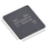TMS320F2808PZA Texas Instruments, 32bit Digital Signal Processor 100MHz 128 kB Flash 100-Pin LQFP