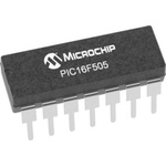 Microchip PIC16F505-I/P, 8bit PIC Microcontroller, PIC16F, 20MHz, 1K Flash, 14-Pin PDIP